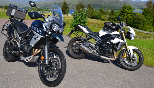 Triumph Tiger 800 Street Triple